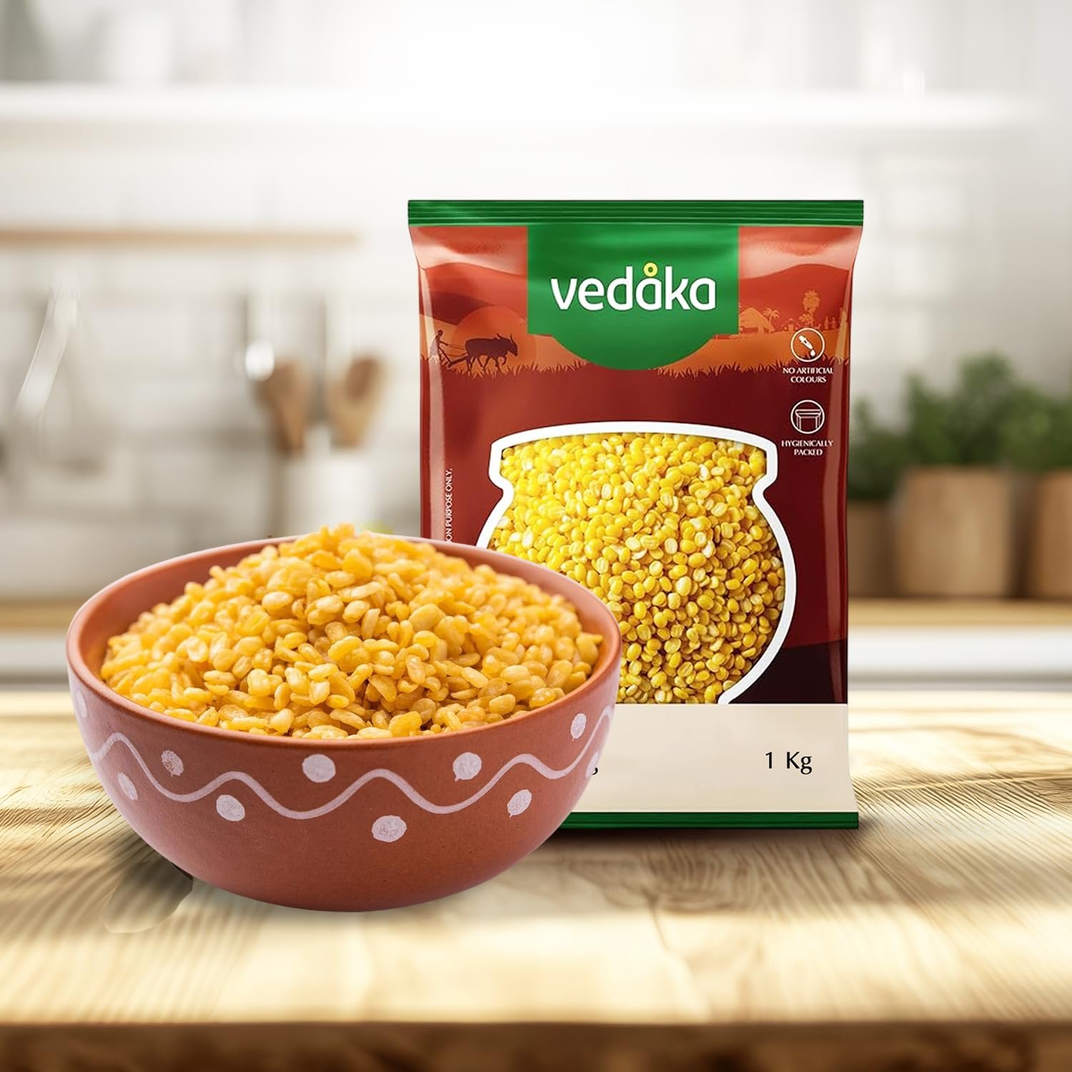 Amazon Brand - Vedaka Unpolished Yellow Moong Dal | 1 Kg | Naturally Rich In Protein & Fiber | No Artificial Flavours & No Preservatives. - Image 7