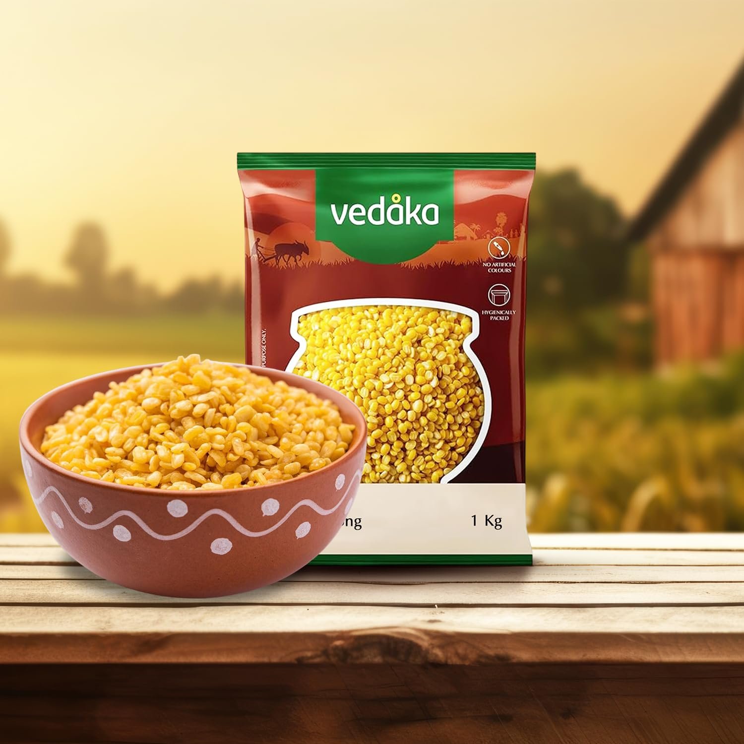 Amazon Brand - Vedaka Unpolished Yellow Moong Dal | 1 Kg | Naturally Rich In Protein & Fiber | No Artificial Flavours & No Preservatives. - Image 8