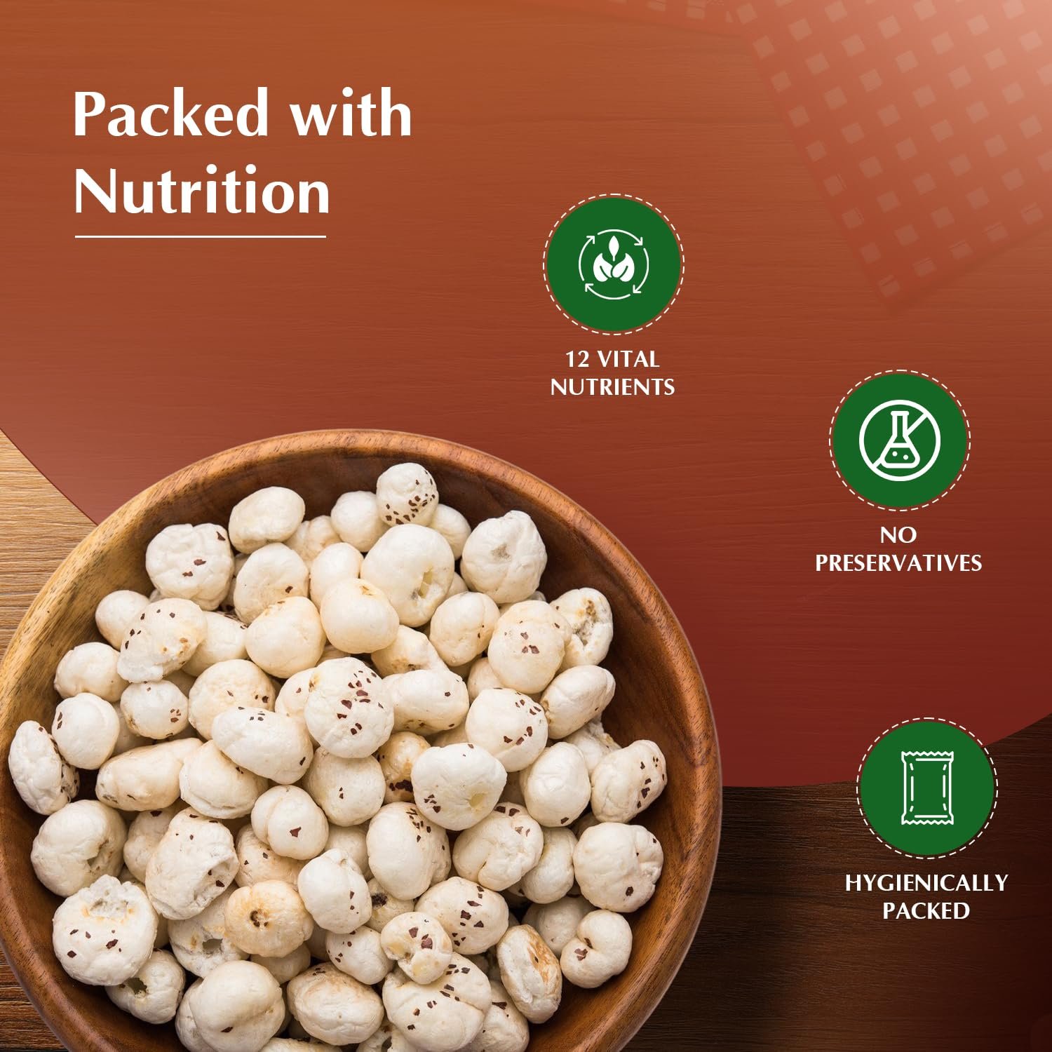 Amazon Brand - Vedaka Fox Nuts (Phool Makhana) | 200 g | Light & Crunchy | No Artificial Flavours & No Preservatives - Image 4