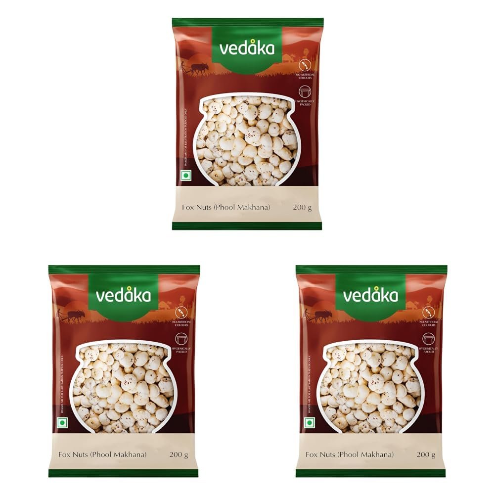 Amazon Brand - Vedaka Fox Nuts (Phool Makhana) | 200 g | Light & Crunchy | No Artificial Flavours & No Preservatives - Image 10