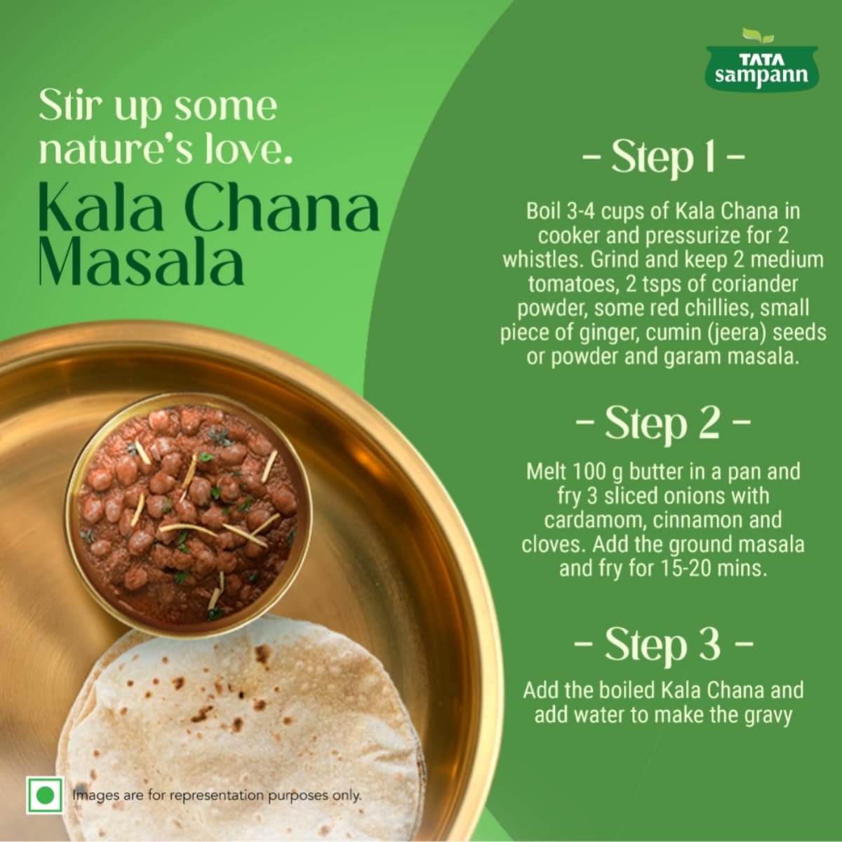 Tata Sampann Unpolished Kala (Black, Brown) Chana, 1kg - Image 8
