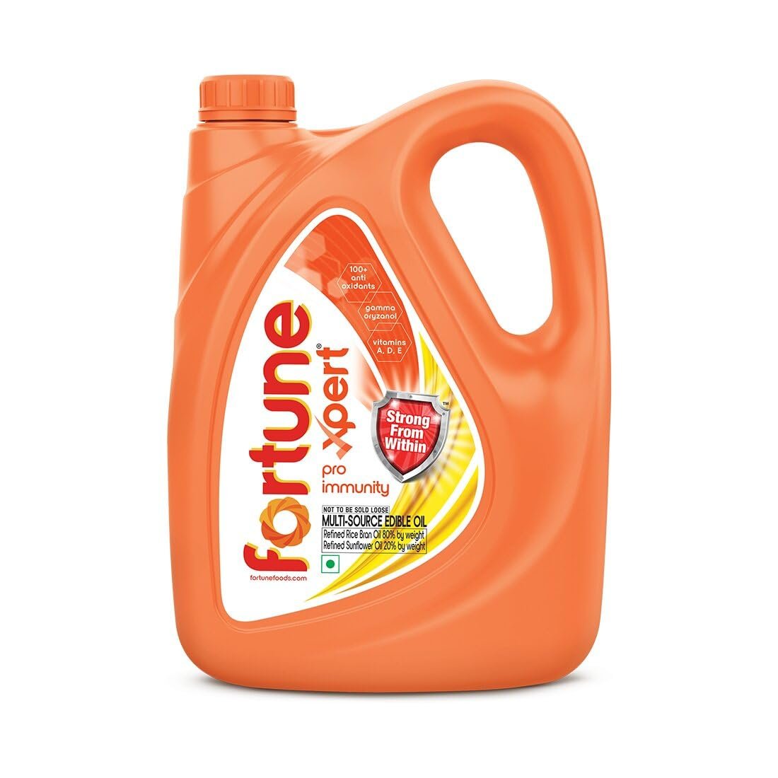 Fortune Xpert Pro Immunity Oil | Blend of Rice Bran & Refined Sunflower Oil |To Boost Immunity |Best for Heart Patients |Edible 5L Jar/4.250L jar