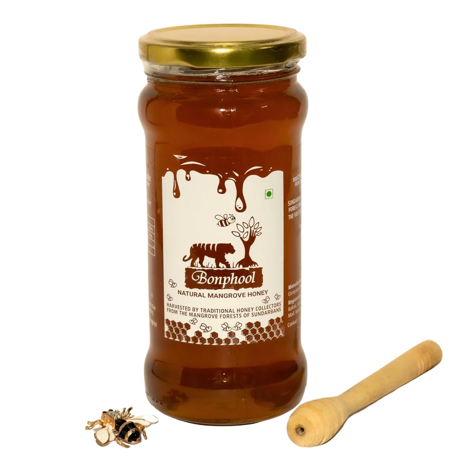 Bonphool Natural Mangrove Honey – 490g | NMR Tested Sundarban Forest Honey | 100% Pure, Raw & Unprocessed | No Sugar Adulteration | Wild Forest Honey | Natural Immunity Booster & Aids Digestion - Image 2