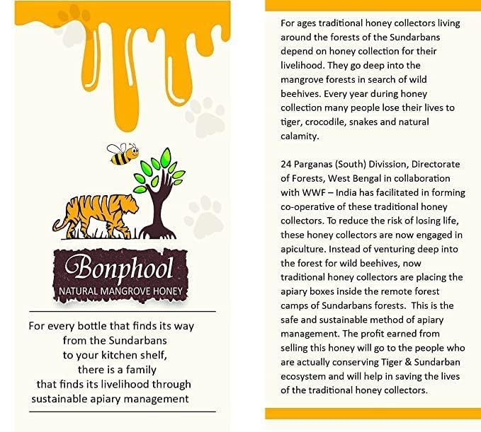 Bonphool Natural Mangrove Honey – 490g | NMR Tested Sundarban Forest Honey | 100% Pure, Raw & Unprocessed | No Sugar Adulteration | Wild Forest Honey | Natural Immunity Booster & Aids Digestion - Image 6