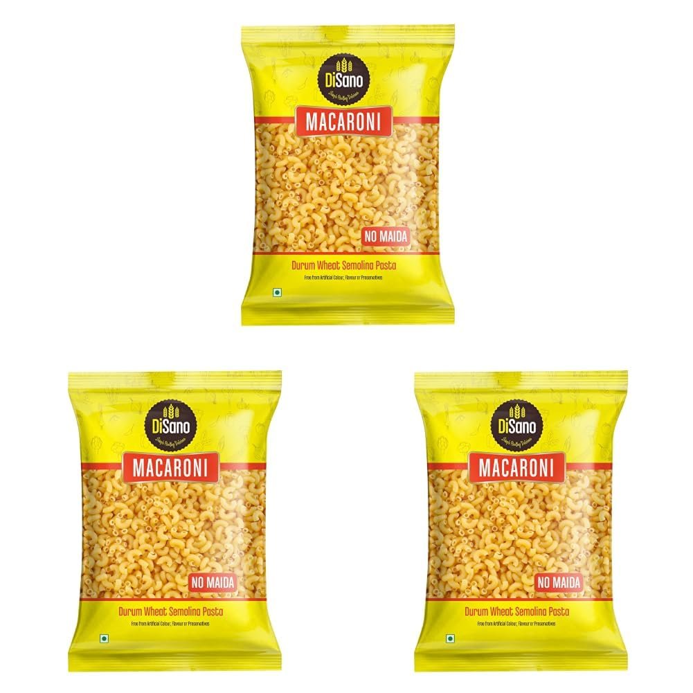 DiSano Macaroni Pasta 850g, Healthy Pasta, Made with 100% Durum Wheat Semolina, 100% Suji, No Maida, Source of Protein & Fibre, Non-Sticky - Image 7