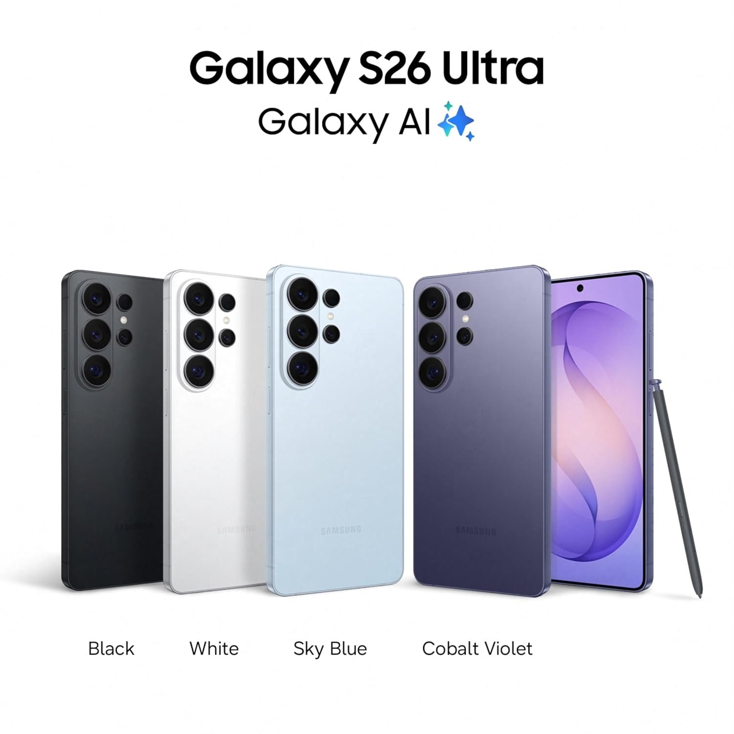 Samsung Galaxy S26 Ultra 5G (Black, 12GB RAM, 256GB Storage) with Built-in Privacy Display, AI Phone, Photo Assist, Creative Studio, 200MP Camera, 5000mAh Battery and Snapdragon 8 Elite Gen 5 - Image 2