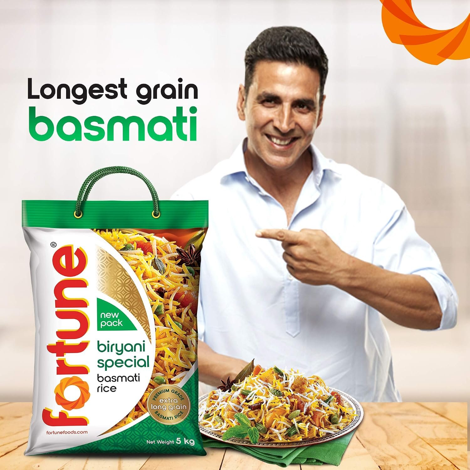FORTUNE Biryani Special Basmati Rice, 5 kg |Extra Long Grain Basmati rice (Up to 24 mm) | Ideal for Biryani - Image 3