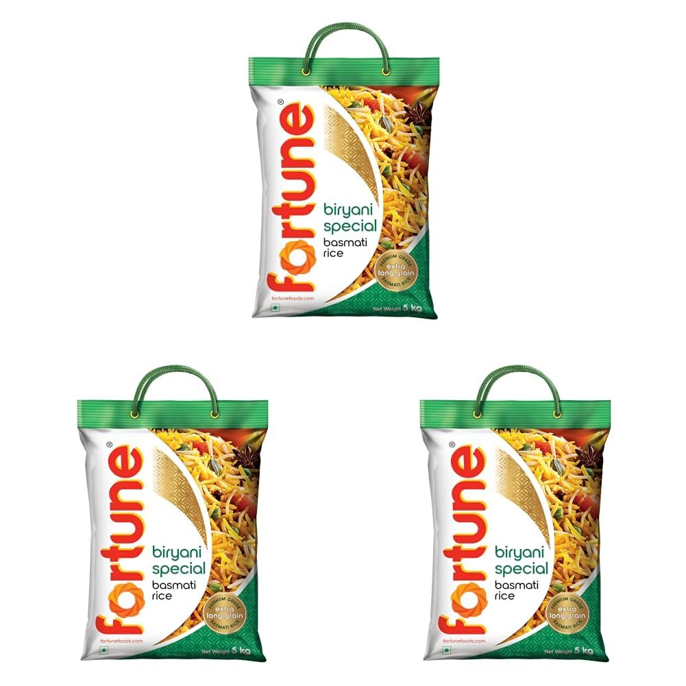 FORTUNE Biryani Special Basmati Rice, 5 kg |Extra Long Grain Basmati rice (Up to 24 mm) | Ideal for Biryani - Image 8