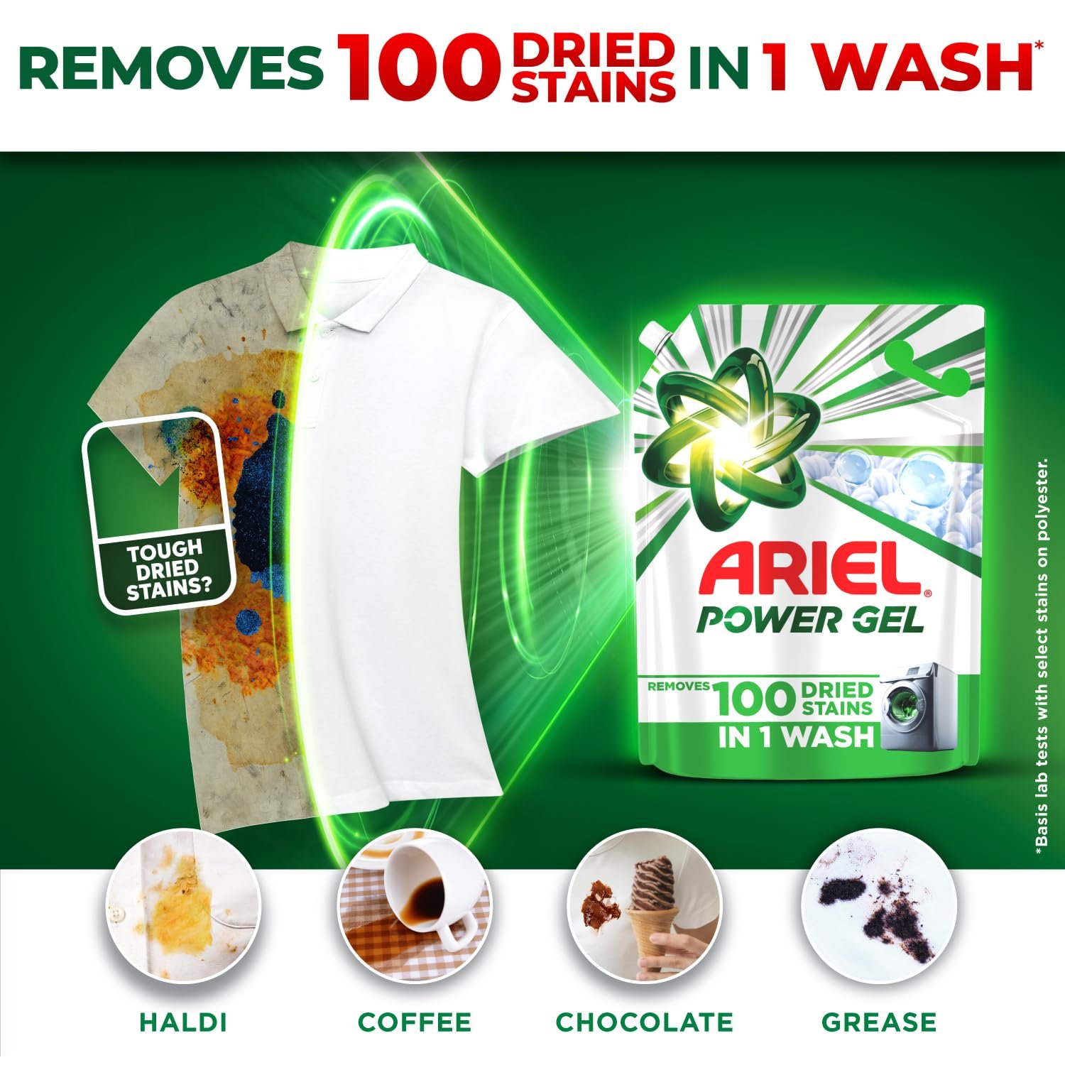 Ariel Power Gel Liquid Detergent for Front Load – 4kg | Removes 100 Dried Stains in 1 Wash | Faster Dissolving | Long-Lasting Fragrance | Color Protection | At the price of Powders - Image 3