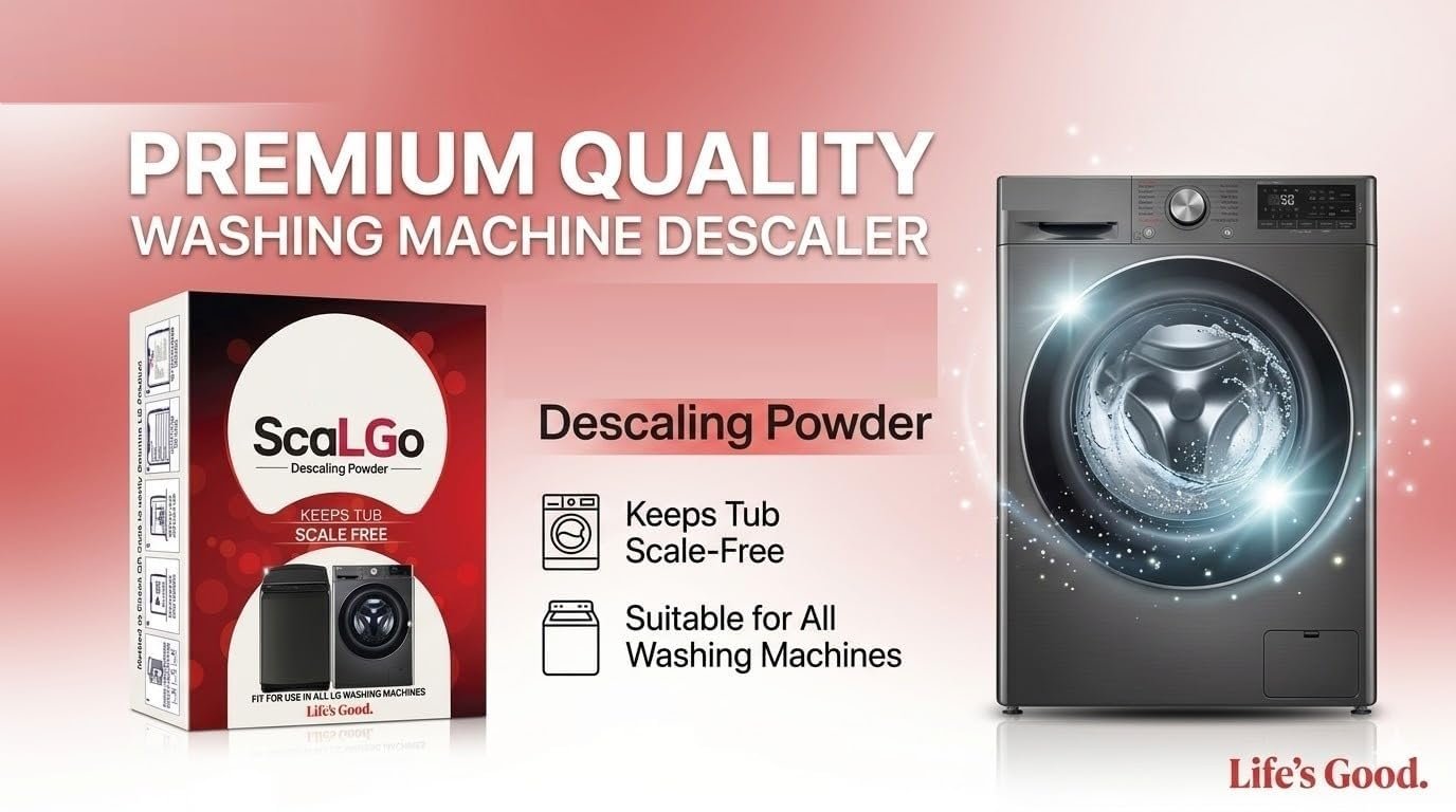 LG Descaler Powder Compatible with LG ScalGo Front Load and Top Load Washing Machine Pack of 5 (100 Gm/Pack) - Image 2