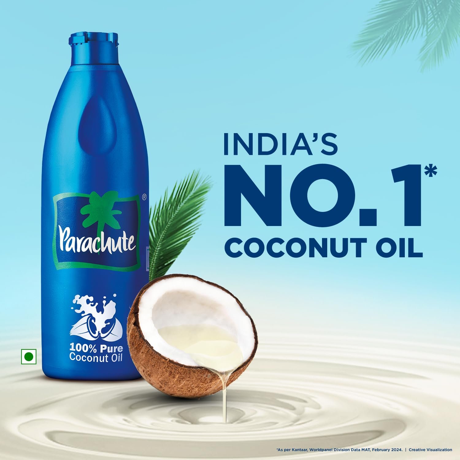 Parachute Coconut Oil - 1 L Pet Jar - Image 2