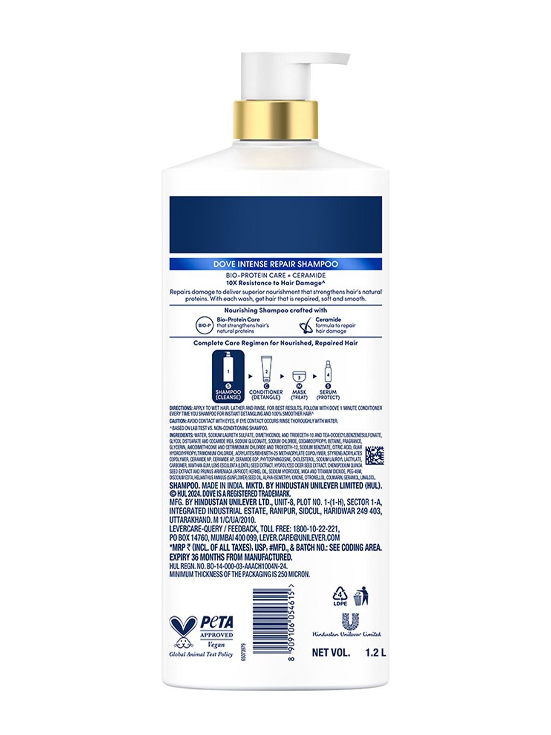 Dove Dove Intense Repair Shampoo with Ceramide - 1.2 L - Image 9