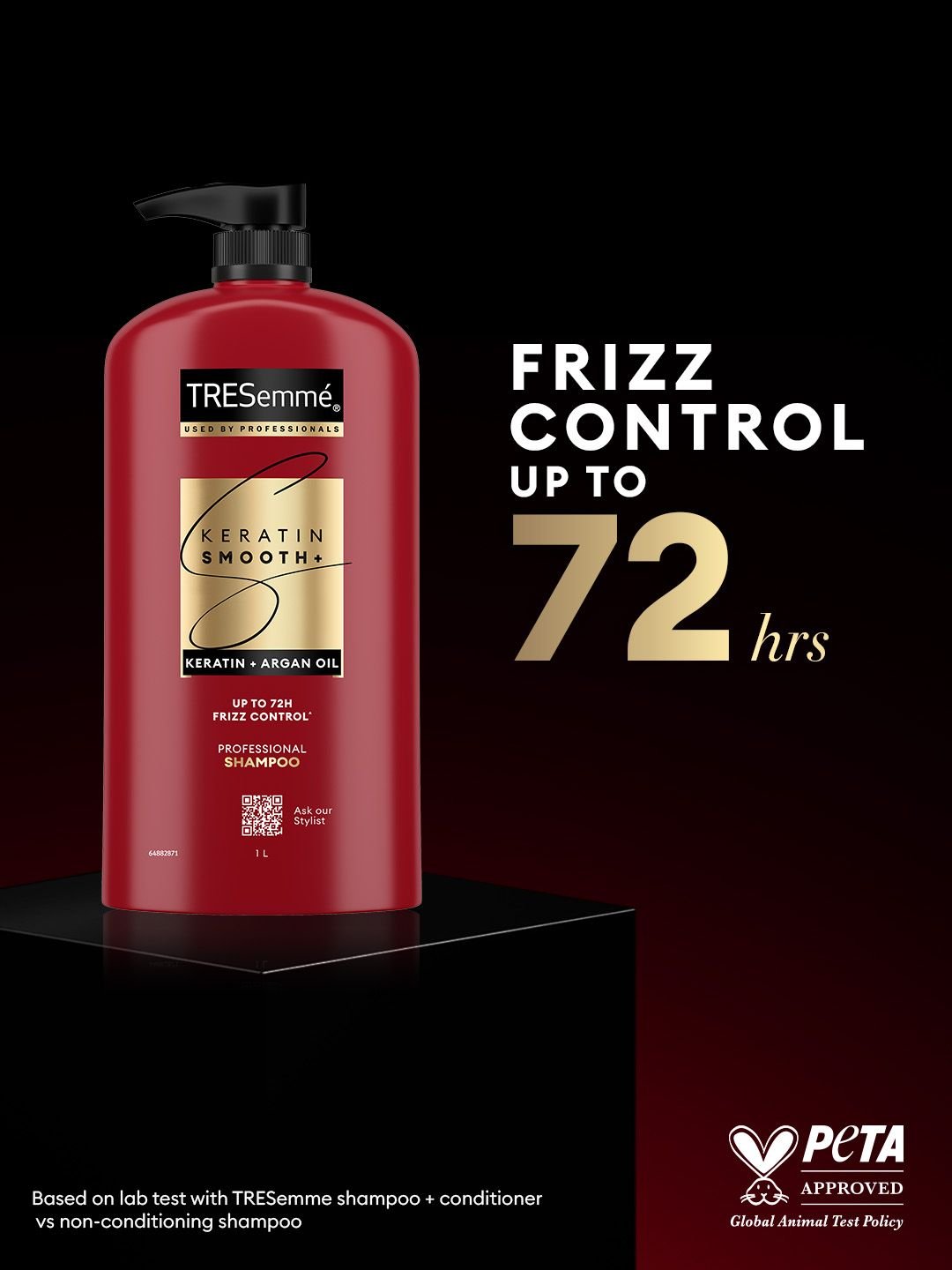 TRESemme TRESemme Keratin Smooth Shampoo with Keratin & Argan Oil for Straight, Shiny Hair- 1L - Image 2
