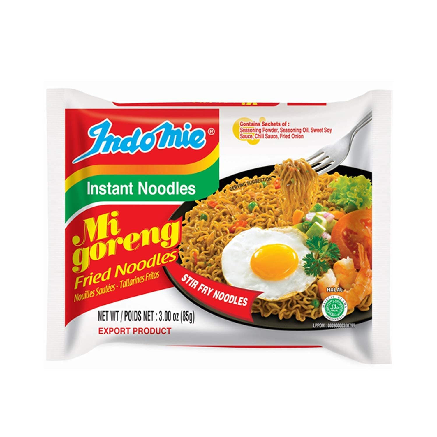 Indomie Mi Goreng Instant Noodle 3 Oz - Pack Of 30