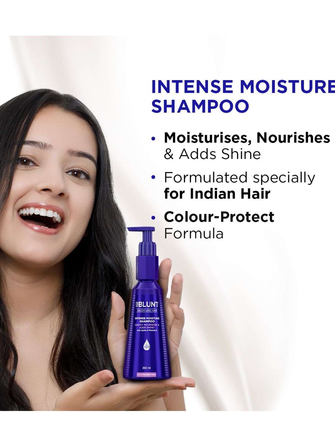 BBLUNT BBLUNT Set Of 2 Intense Moisture Natural Hair Shampoo- 300 ml & Conditioner- 250 g - Image 4