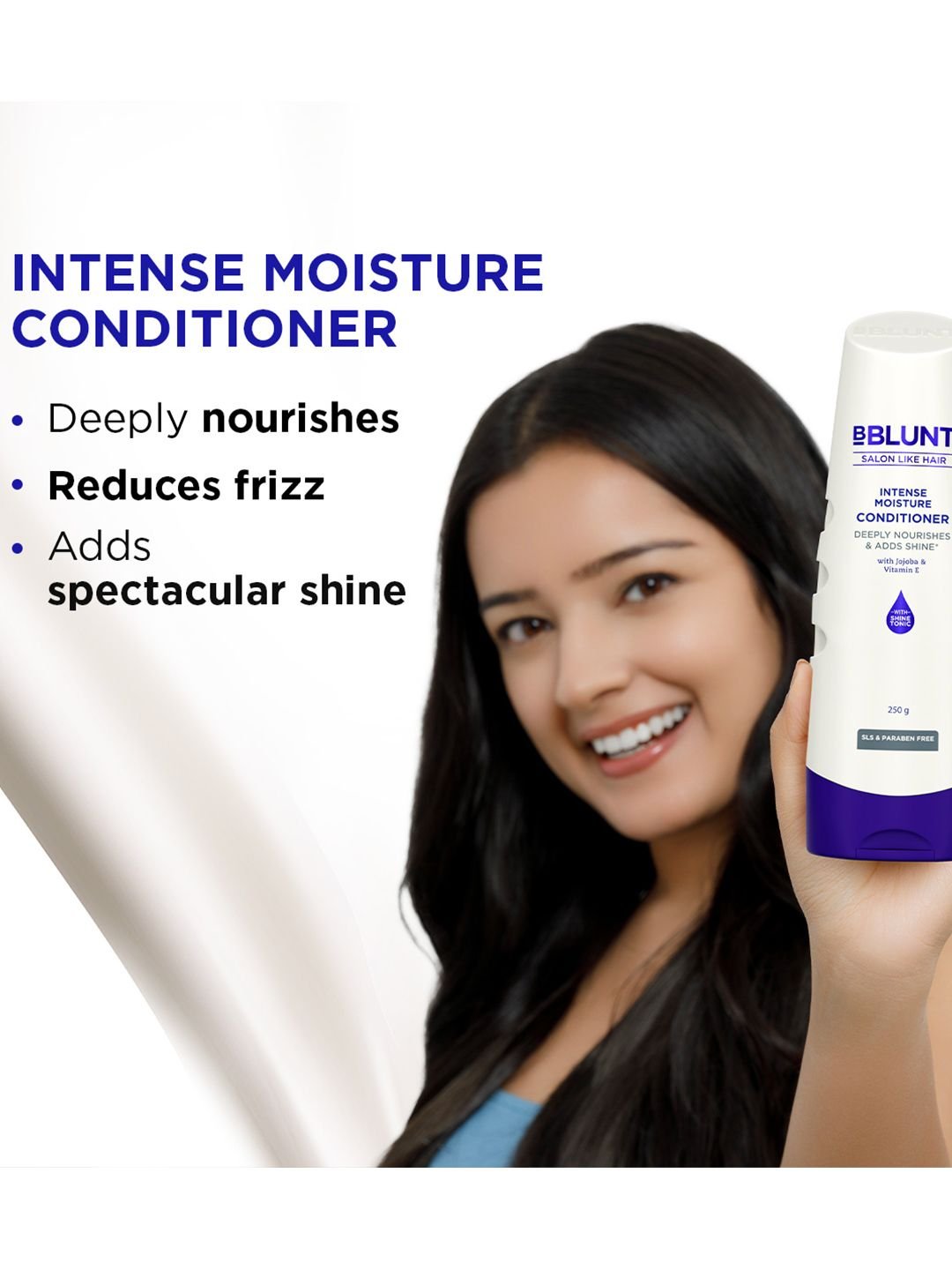 BBLUNT BBLUNT Set Of 2 Intense Moisture Natural Hair Shampoo- 300 ml & Conditioner- 250 g - Image 5