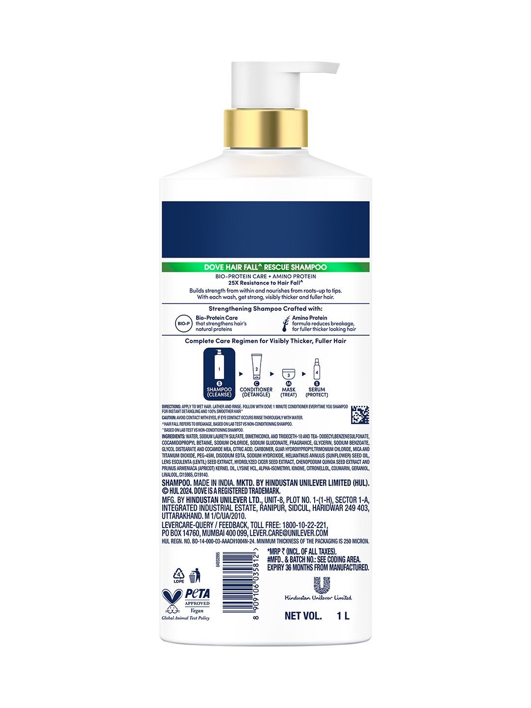 Dove Dove Hair Fall Rescue Shampoo For Weak Hair 1 l - Image 8