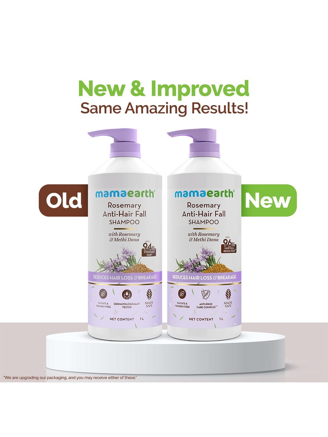 Mamaearth Mamaearth Rosemary Anti-Hair Fall Shampoo With Rosemary & Methi Dana- 1 L - Image 2