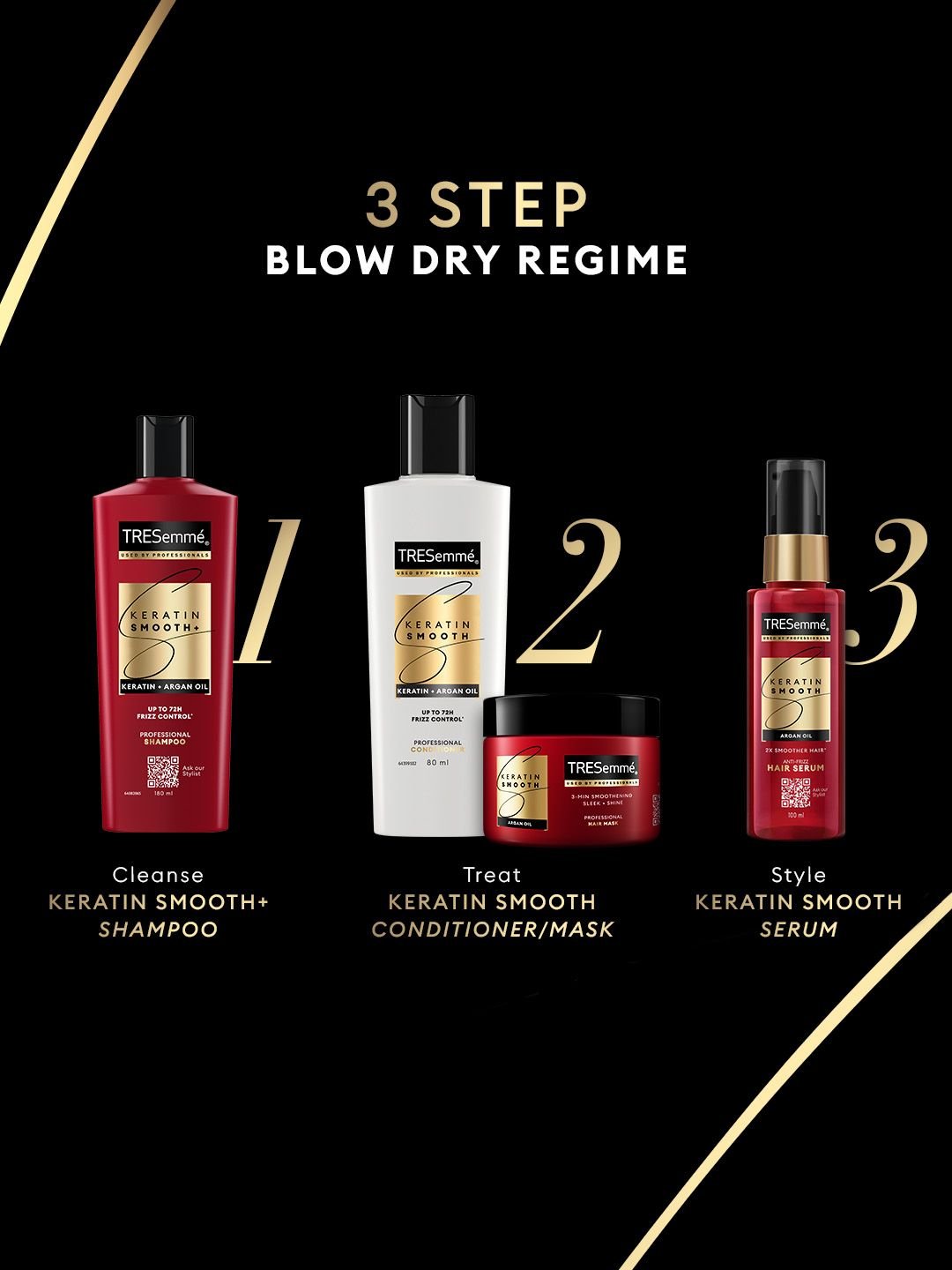TRESemme Keratin Smooth Shampoo with Keratin & Argan Oil for Straight, Shiny Hair- 1L - Image 6