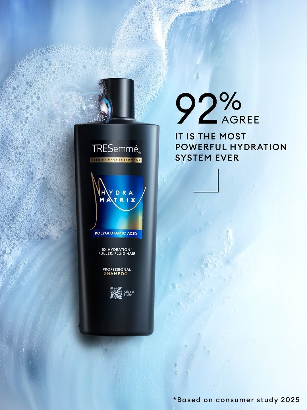 TRESemme TRESemme Hydra Matrix Shampoo - Polyglutamic Acid for 100H of Hydrated Hair - 340ml - Image 4