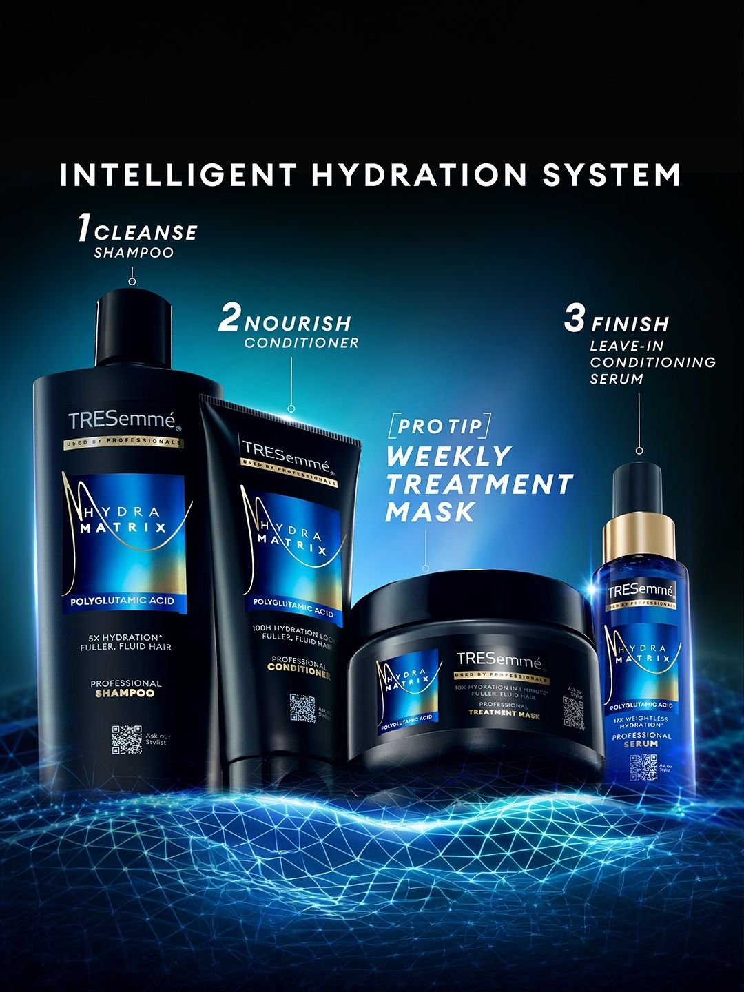 TRESemme TRESemme Hydra Matrix Shampoo - Polyglutamic Acid for 100H of Hydrated Hair - 340ml - Image 8
