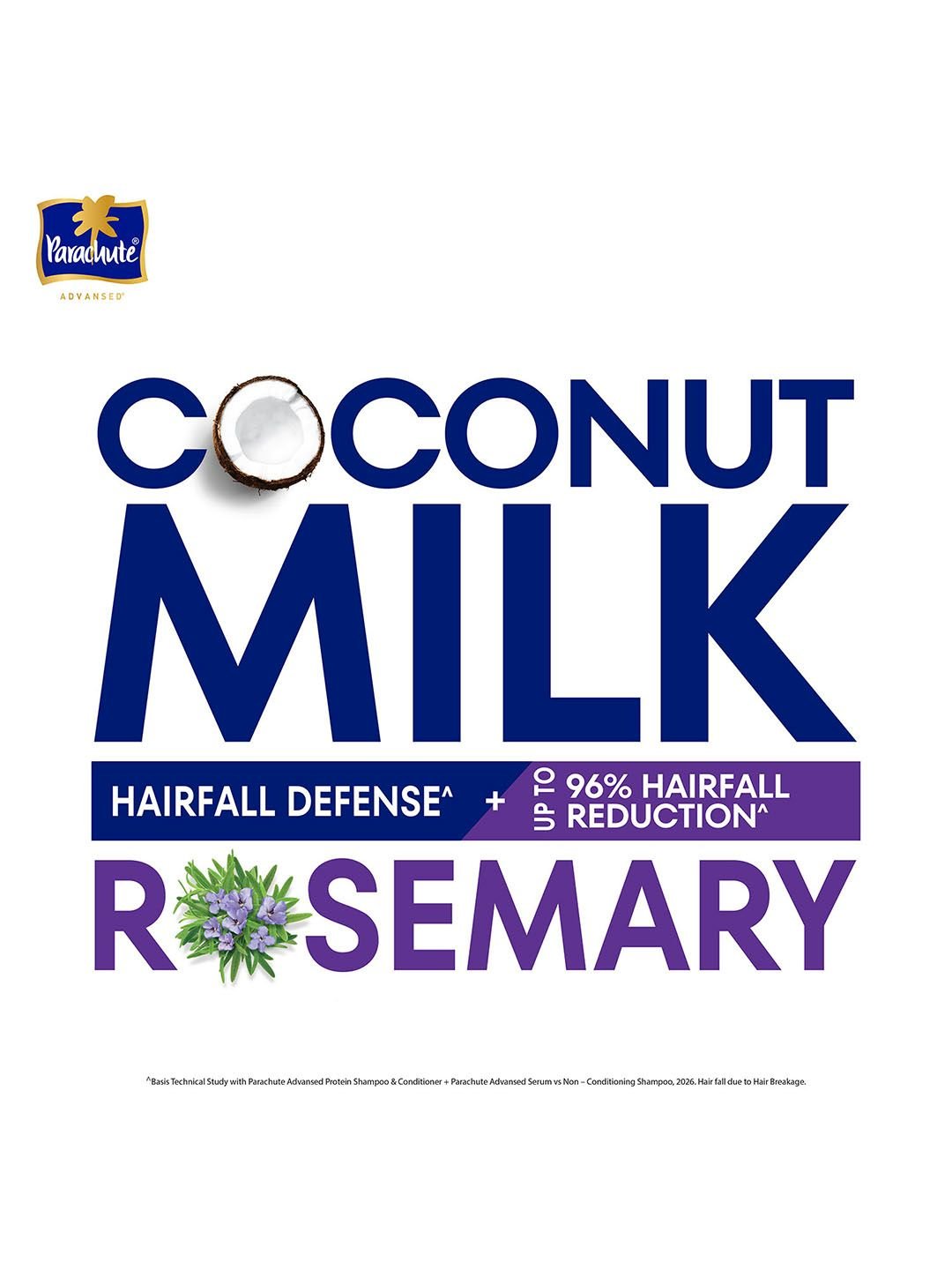 Parachute Parachute Advansed Hairfall Defense Protein Shampoo with Coconut Milk & Rosemary - 340 ml - Image 8