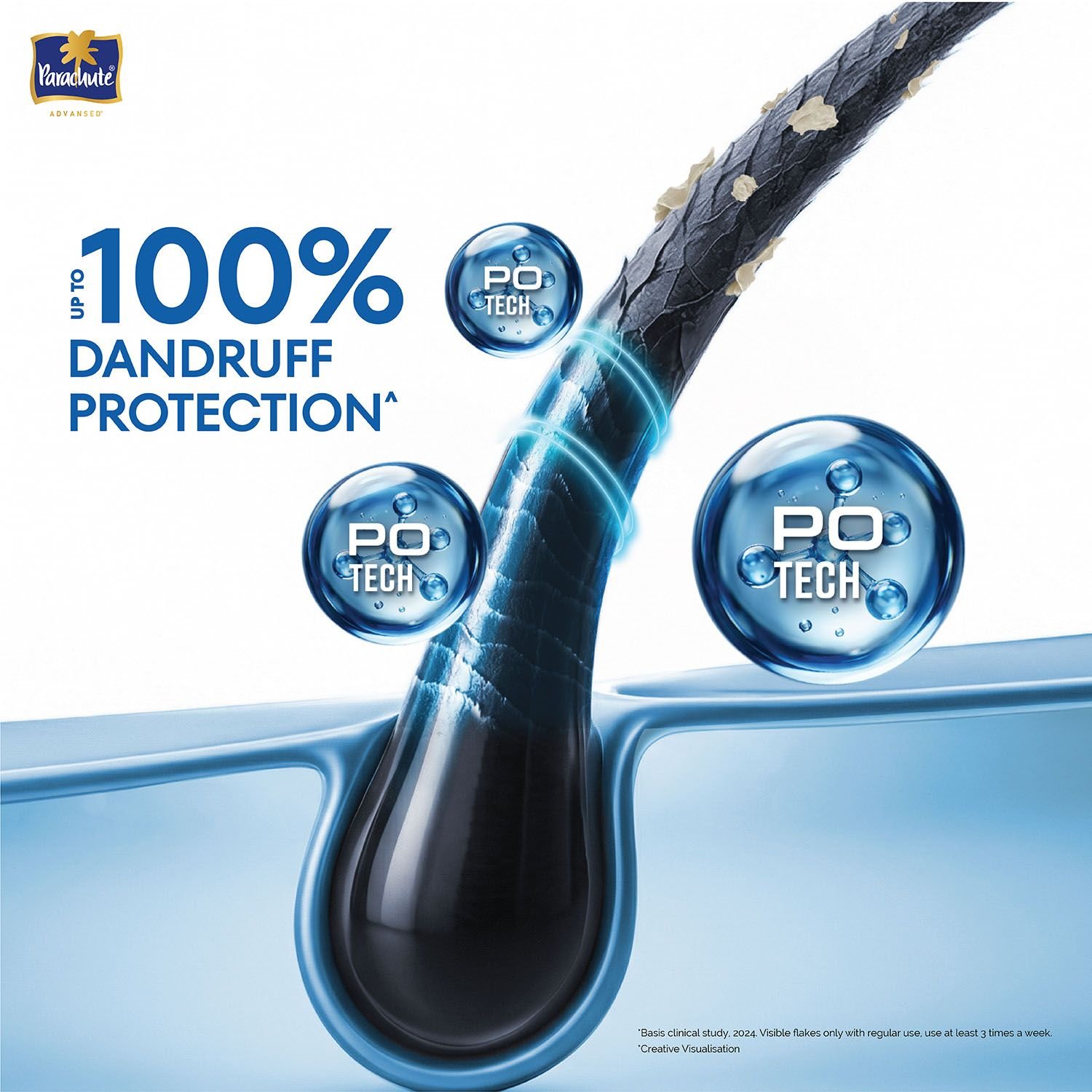 Parachute Parachute Advansed Dandruff Protection Protein Shampoo with Coconut Milk - 340 ml - Image 3