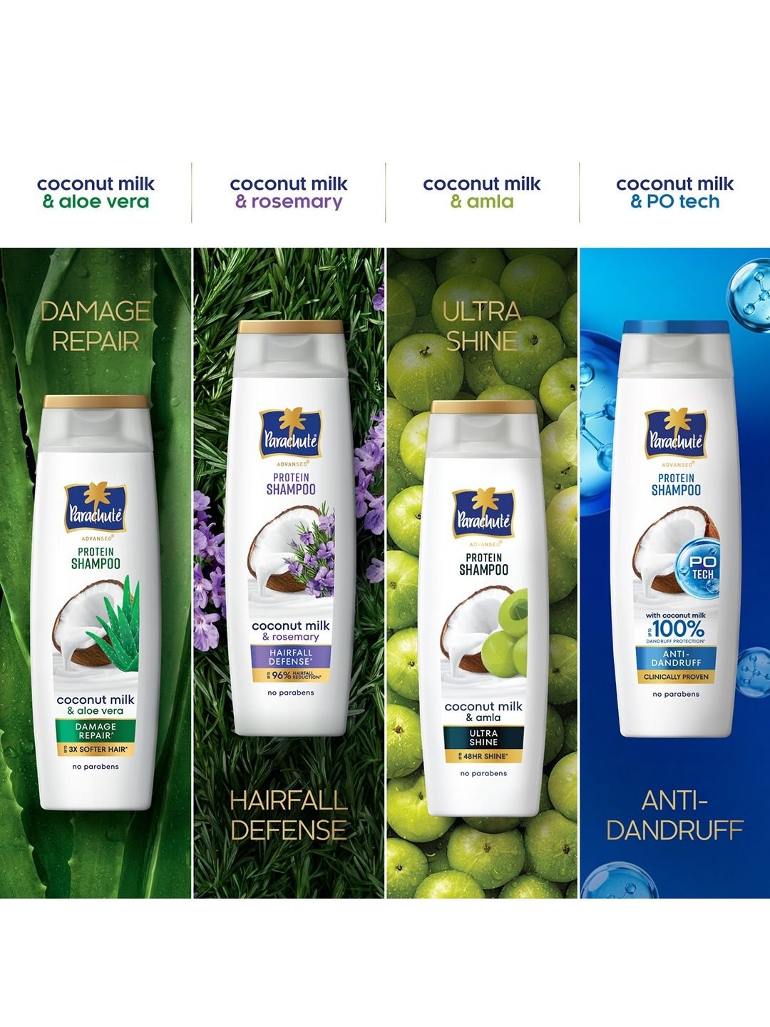 Parachute Parachute Advansed Dandruff Protection Protein Shampoo with Coconut Milk - 340 ml - Image 5