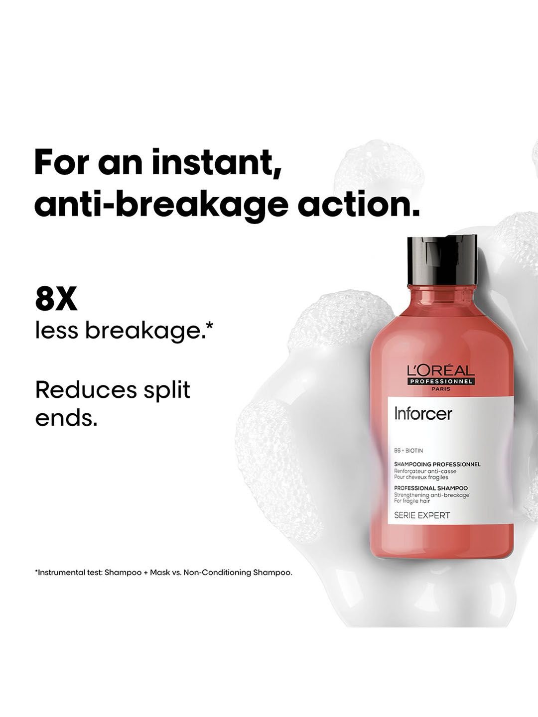 LOreal Professionnel LOreal Professionnel Inforcer Shampoo for Less Hair Breakage with Biotin - 300 ml - Image 2